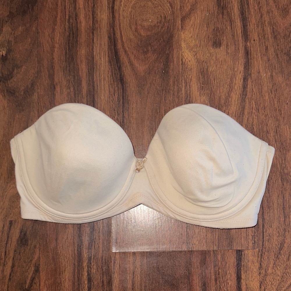 Victoria's Secret Cream Strapless Bra